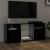 Comodă TV cu lumini LED, negru, 120x30x50 cm GartenMobel Dekor
