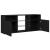 Comodă TV cu lumini LED, negru, 120x30x50 cm GartenMobel Dekor
