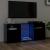 Comodă TV cu lumini LED, negru, 120x30x50 cm GartenMobel Dekor