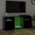 Comodă TV cu lumini LED, negru, 120x30x50 cm GartenMobel Dekor