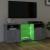 Comodă TV cu lumini LED, gri beton, 120x30x50 cm GartenMobel Dekor