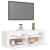 Comodă TV cu lumini LED, alb, 120x35x40 cm GartenMobel Dekor