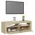 Comodă TV cu lumini LED, stejar sonoma, 120x35x40 cm GartenMobel Dekor