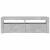 Comodă TV cu lumini LED, gri beton, 120x35x40 cm GartenMobel Dekor