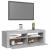 Comodă TV cu lumini LED, gri beton, 120x35x40 cm GartenMobel Dekor