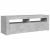 Comodă TV cu lumini LED, gri beton, 120x35x40 cm GartenMobel Dekor