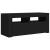 Comodă TV cu lumini LED, negru, 90x35x40 cm GartenMobel Dekor