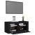 Comodă TV cu lumini LED, negru, 90x35x40 cm GartenMobel Dekor
