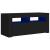 Comodă TV cu lumini LED, negru, 90x35x40 cm GartenMobel Dekor