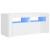 Comodă TV cu lumini LED, alb extralucios, 90x35x40 cm GartenMobel Dekor