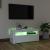 Comodă TV cu lumini LED, alb extralucios, 90x35x40 cm GartenMobel Dekor