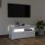 Comodă TV cu lumini LED, alb extralucios, 90x35x40 cm GartenMobel Dekor
