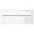 Comodă TV cu lumini LED, alb extralucios, 90x35x40 cm GartenMobel Dekor
