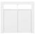 Servantă cu lumini LED, alb, 80x35x75 cm GartenMobel Dekor