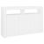 Servantă cu lumini LED, alb, 115,5x30x75 cm GartenMobel Dekor