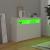 Servantă cu lumini LED, alb, 115,5x30x75 cm GartenMobel Dekor