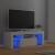 Comodă TV cu lumini LED, alb, 120x35x40 cm GartenMobel Dekor