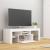 Comodă TV cu lumini LED, alb, 120x35x40 cm GartenMobel Dekor
