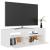 Comodă TV cu lumini LED, alb, 120x35x40 cm GartenMobel Dekor