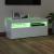 Comodă TV cu lumini LED, alb extralucios, 90x35x40 cm GartenMobel Dekor