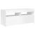 Comodă TV cu lumini LED, alb extralucios, 90x35x40 cm GartenMobel Dekor