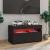 Comodă TV cu lumini LED, negru, 75x35x40 cm GartenMobel Dekor