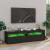Comode TV cu lumini LED, 2 buc., negru, 75x35x40 cm GartenMobel Dekor