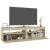 Comode TV cu lumini LED, 2 buc., stejar sonoma, 75x35x40 cm GartenMobel Dekor