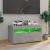 Comodă TV cu lumini LED, gri beton, 75x35x40 cm GartenMobel Dekor