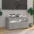 Comodă TV cu lumini LED, gri beton, 75x35x40 cm GartenMobel Dekor