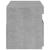Comodă TV cu lumini LED, gri beton, 75x35x40 cm GartenMobel Dekor