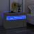 Comodă TV cu lumini LED, gri beton, 60x35x40 cm GartenMobel Dekor