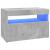 Comodă TV cu lumini LED, gri beton, 60x35x40 cm GartenMobel Dekor