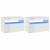 Comode TV cu lumini LED, 2 buc., alb extralucios, 60x35x40 cm GartenMobel Dekor