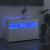 Comode TV cu lumini LED, 2 buc., alb extralucios, 60x35x40 cm GartenMobel Dekor