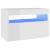 Comode TV cu lumini LED, 2 buc., alb extralucios, 60x35x40 cm GartenMobel Dekor