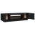 Comodă TV cu lumini LED, negru, 160x35x40 cm GartenMobel Dekor