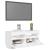 Comodă TV cu lumini LED, alb, 80x35x40 cm GartenMobel Dekor