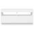 Comodă TV cu lumini LED, alb, 80x35x40 cm GartenMobel Dekor