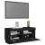 Comodă TV cu lumini LED, negru, 80x35x40 cm GartenMobel Dekor