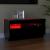 Comodă TV cu lumini LED, negru, 80x35x40 cm GartenMobel Dekor