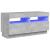 Comodă TV cu lumini LED, gri beton, 80x35x40 cm GartenMobel Dekor