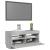 Comodă TV cu lumini LED, gri beton, 80x35x40 cm GartenMobel Dekor