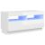 Comodă TV cu lumini LED, alb extralucios, 80x35x40 cm GartenMobel Dekor
