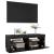 Comodă TV cu lumini LED, negru, 100x35x40 cm GartenMobel Dekor