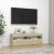 Comodă TV cu lumini LED, stejar sonoma, 100x35x40 cm GartenMobel Dekor