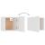 Dulap TV montaj pe perete, alb, 30,5x30x30 cm GartenMobel Dekor