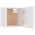 Dulapuri TV montate pe perete, 2 buc., alb, 30,5x30x30 cm GartenMobel Dekor