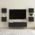 Dulap TV montaj pe perete, negru, 30,5x30x30 cm GartenMobel Dekor