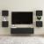 Dulapuri TV montaj pe perete, 2 buc., negru, 30,5x30x30 cm GartenMobel Dekor